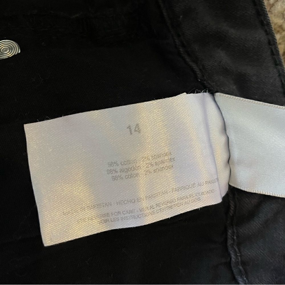 Social Standard By Sanctuary Black Camo Ankle Skinny Stretch Jeans Women’s Sz 14 - Picture 11 of 12